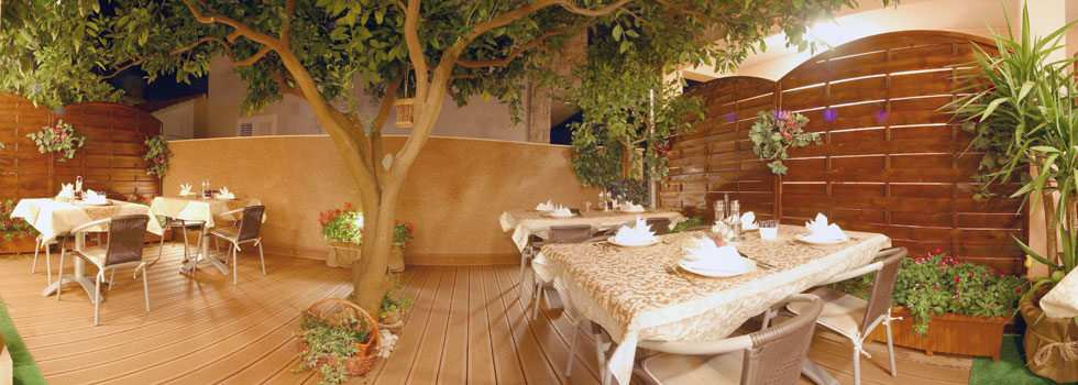 Enjoy breakfast in the shade of mandarin tree!